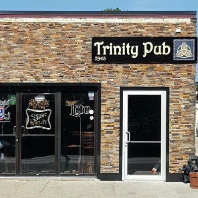 Trinity Pub storefront at 5943 N. Northwest Hwy